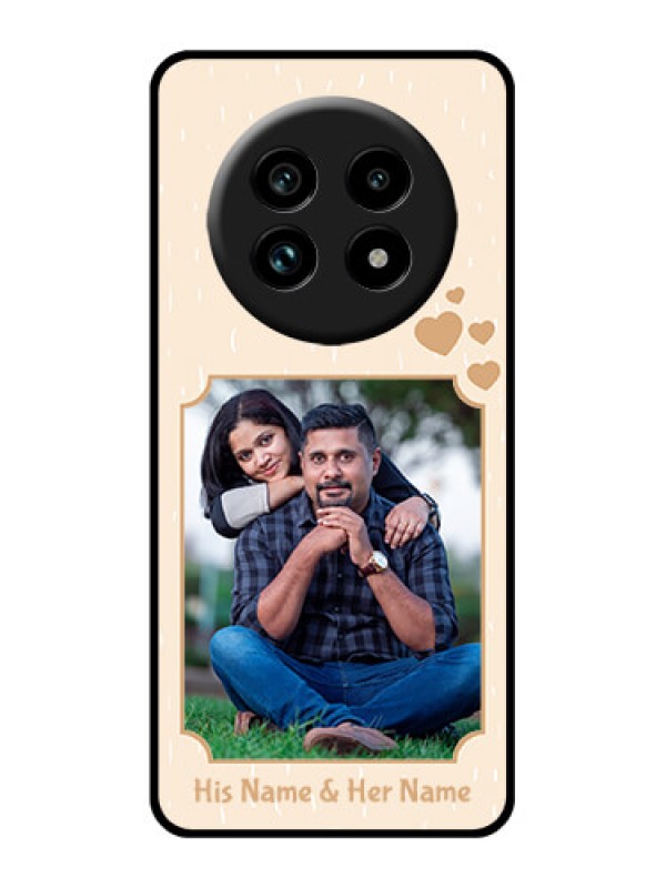 Custom Realme 13 Pro 5G Custom Glass Phone Case - With Confetti Love Design