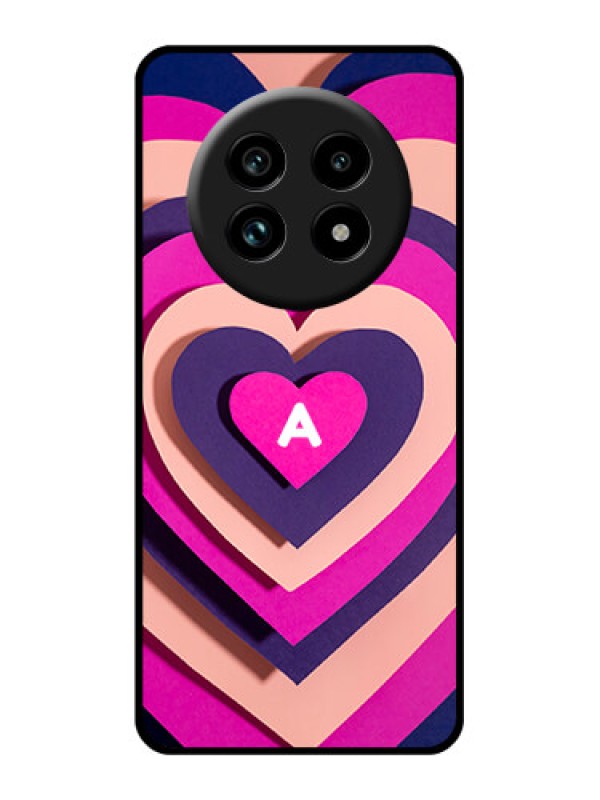 Custom Realme 13 Pro 5G Custom Glass Phone Case - Cute Heart Pattern Design