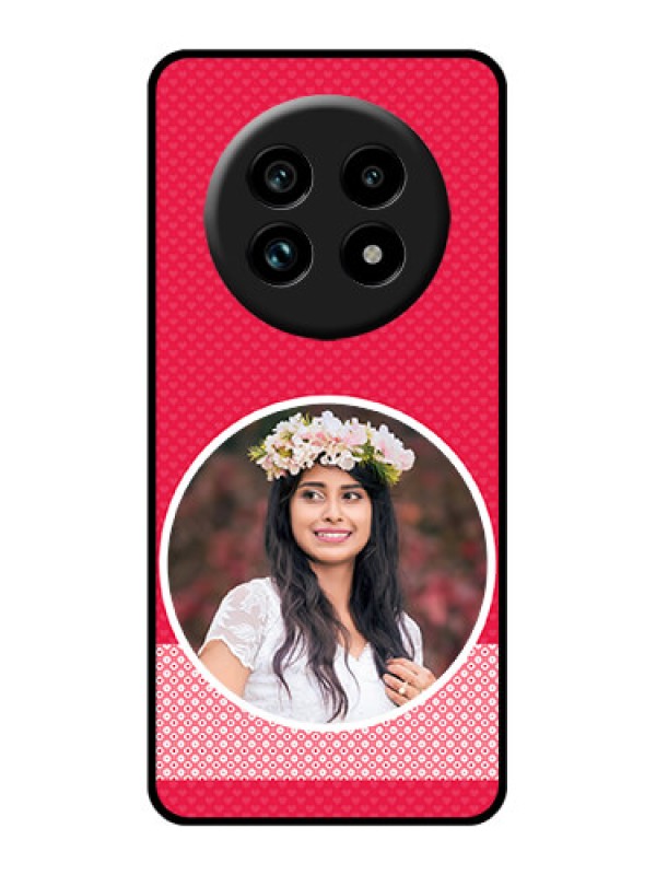 Custom Realme 13 Pro Plus 5G Custom Glass Phone Case - Pink Color Pattern Design