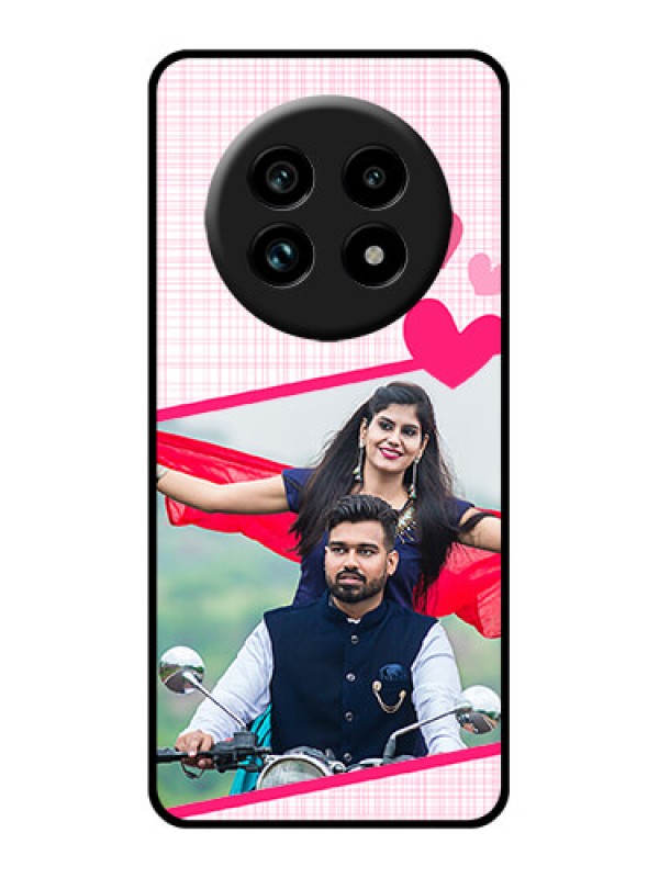 Custom Realme 13 Pro Plus 5G Custom Glass Phone Case - Love Shape Heart Design