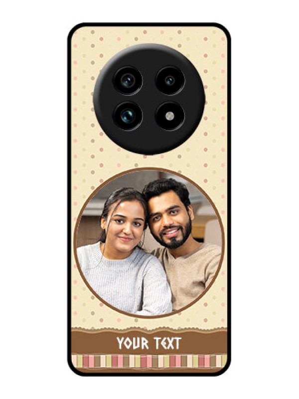 Custom Realme 13 Pro Plus 5G Custom Glass Phone Case - Brown Dotted Mobile Case Design