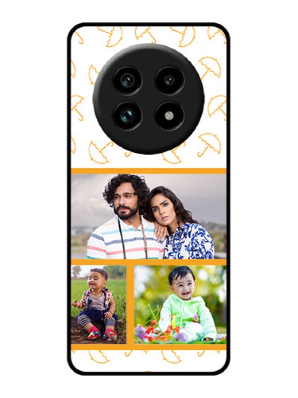 Custom Realme 13 Pro Plus 5G Custom Glass Phone Case - Yellow Pattern Design
