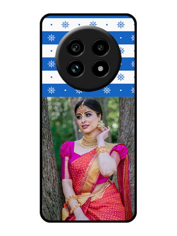 Custom Realme 13 Pro Plus 5G Custom Glass Phone Case - Snow Pattern Design