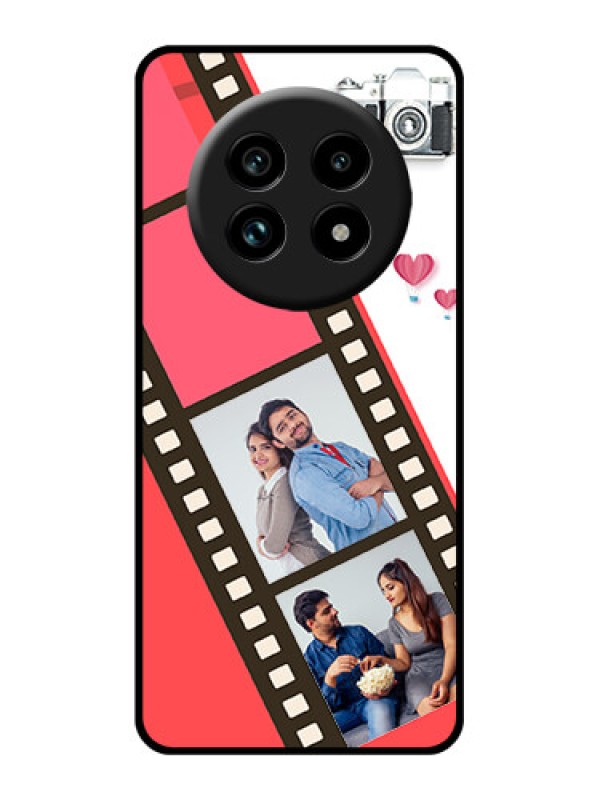 Custom Realme 13 Pro Plus 5G Custom Glass Phone Case - 3 Image Holder With Film Reel