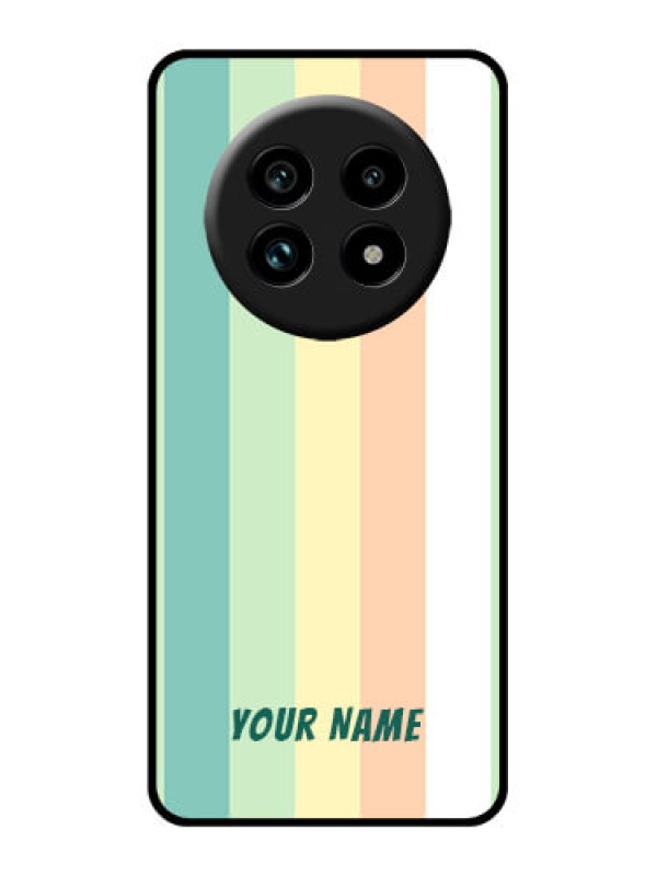 Custom Realme 13 Pro Plus 5G Custom Glass Phone Case - Multi - Colour Stripes Design