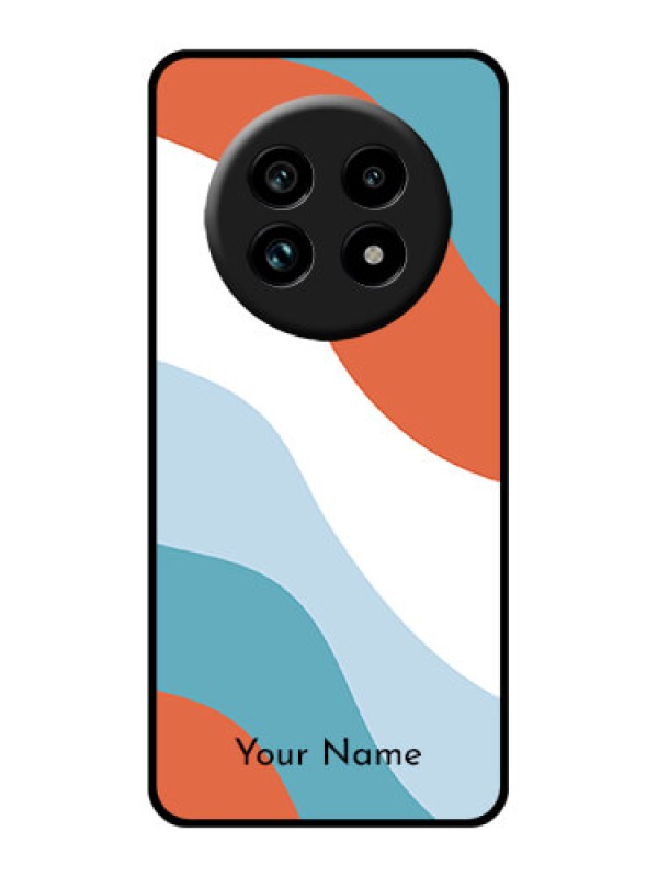 Custom Realme 13 Pro Plus 5G Custom Glass Phone Case - Coloured Waves Design