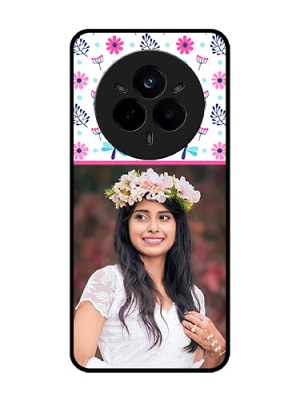 Custom Realme 14 Pro 5G Custom Glass Phone CaseColorful Flower Design
