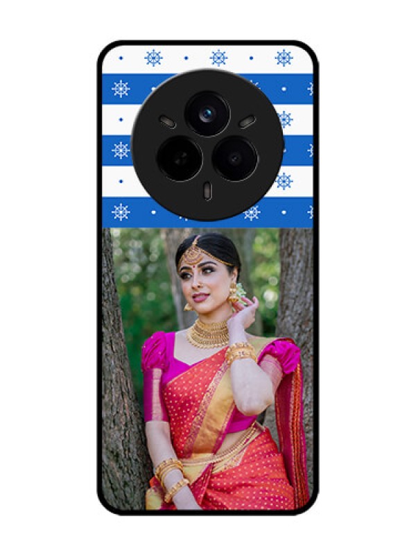 Custom Realme 14 Pro 5G Custom Glass Phone CaseSnow Pattern Design