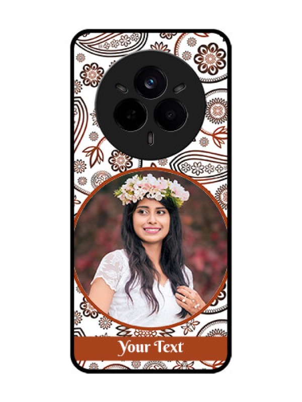 Custom Realme 14 Pro 5G Custom Glass Phone CaseAbstract Flower Design