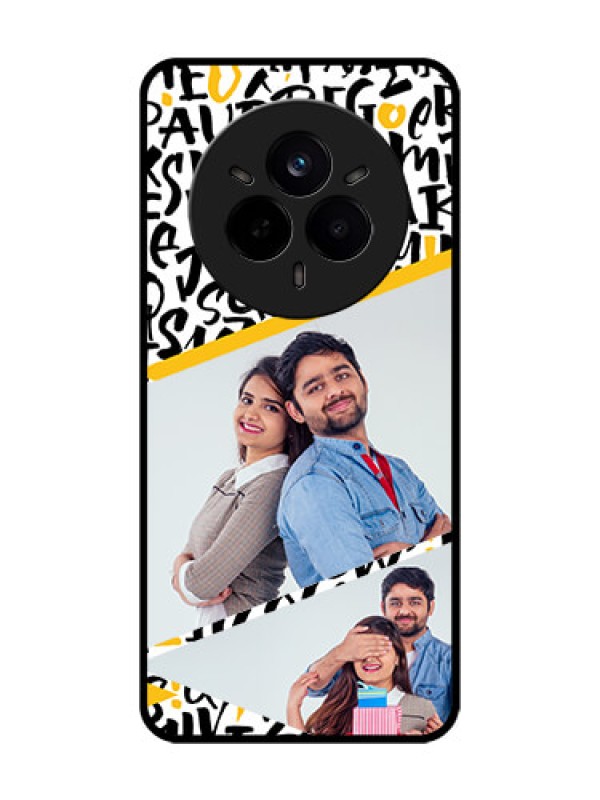 Custom Realme 14 Pro 5G Custom Glass Phone CaseLetters Pattern Design