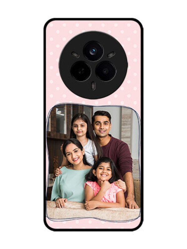 Custom Realme 14 Pro 5G Custom Glass Phone CaseFamily With Dots Design