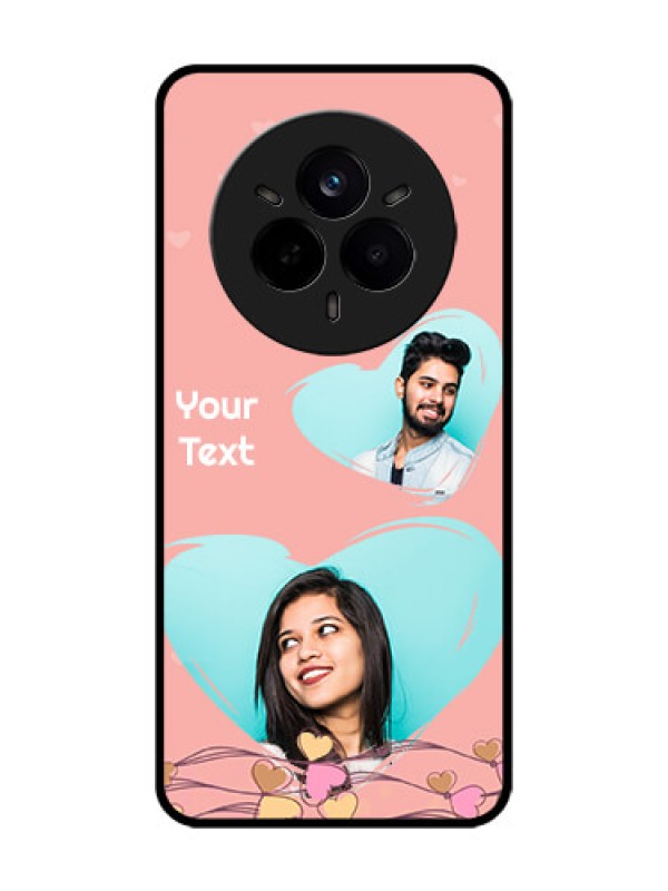 Custom Realme 14 Pro 5G Custom Glass Phone CaseLove Doodle Design
