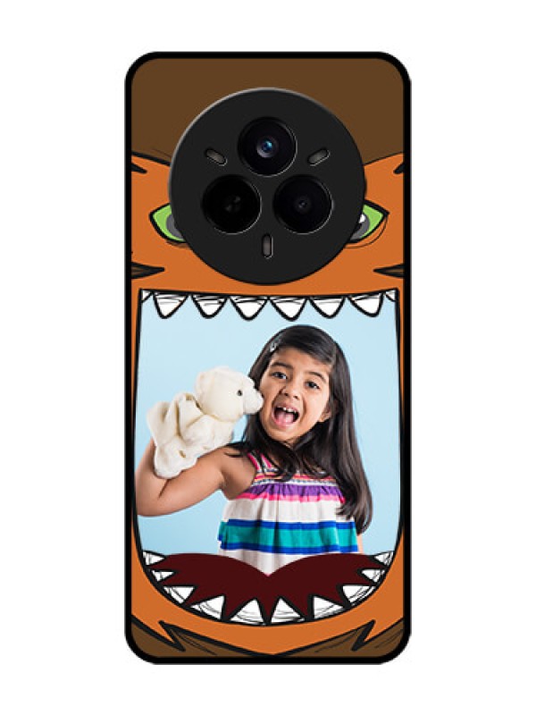 Custom Realme 14 Pro 5G Custom Glass Phone CaseOwl Monster Back Case Design