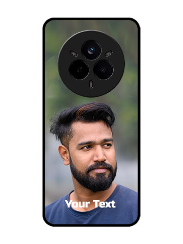 Custom Realme 14 Pro 5G Custom Glass Phone CasePhoto With Text Design