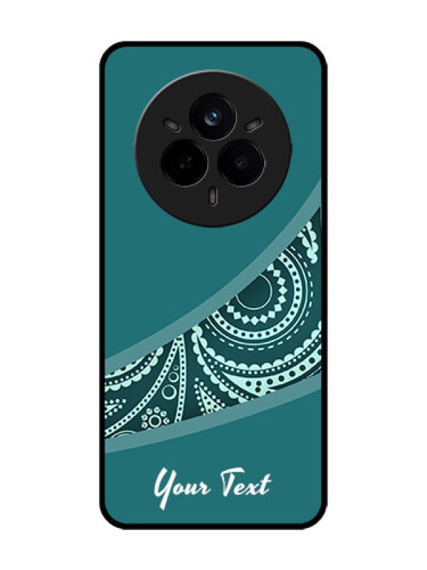Custom Realme 14 Pro 5G Custom Glass Phone CaseSemi Visible Floral Design