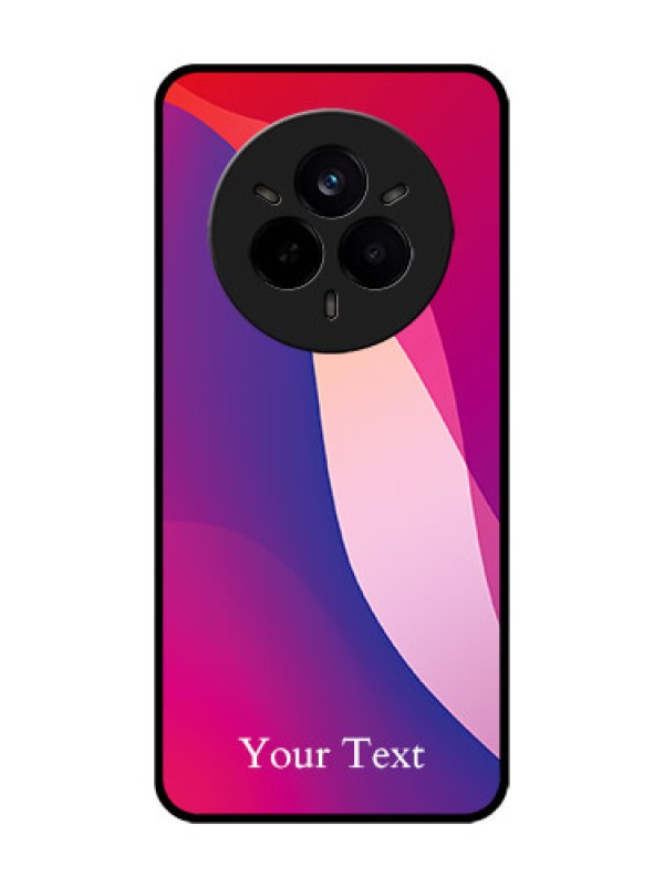 Custom Realme 14 Pro 5G Custom Glass Phone CaseDigital Abstract Overlap Design