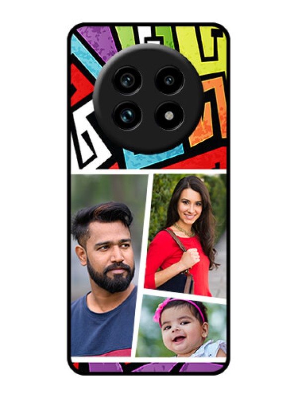 Custom Realme 14 Pro Lite 5G Custom Glass Phone Case - Graffiti Pattern Design