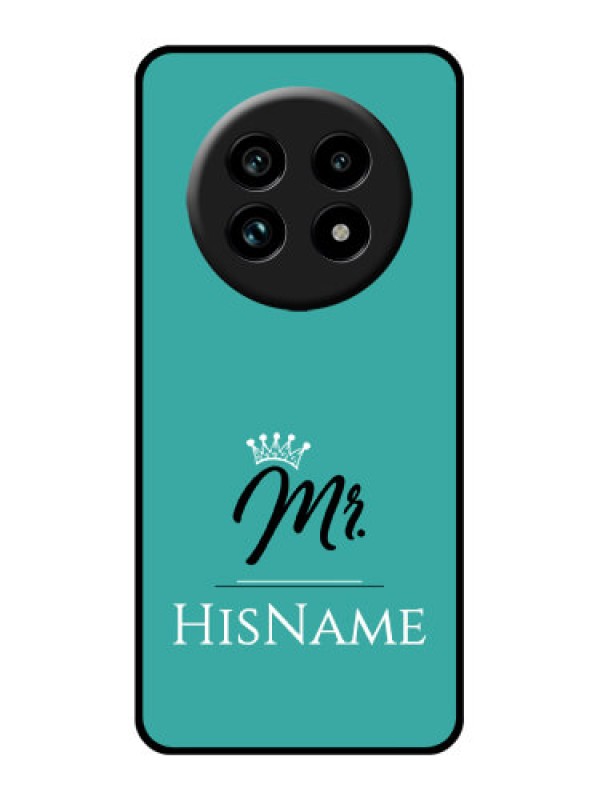 Custom Realme 14 Pro Lite 5G Custom Glass Phone Case - Mr With Name Design