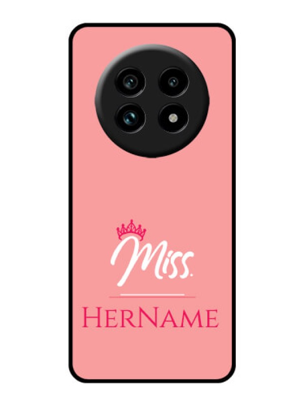 Custom Realme 14 Pro Lite 5G Custom Glass Phone Case - Mrs With Name Design