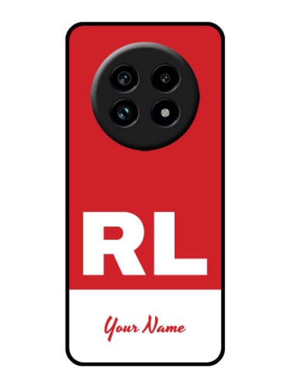 Custom Realme 14 Pro Lite 5G Custom Glass Phone Case - Dual Tone Custom Text Design
