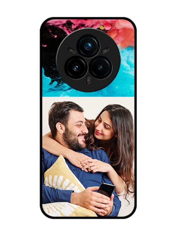 Custom Realme 14 Pro Plus 5G Custom Glass Phone CaseQuote With Acrylic Painting Design