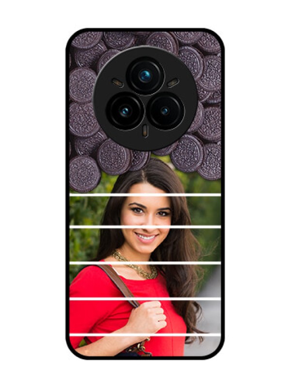 Custom Realme 14 Pro Plus 5G Custom Glass Phone CaseWith Oreo Biscuit Design
