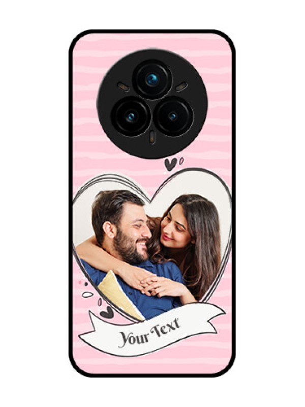 Custom Realme 14 Pro Plus 5G Custom Glass Phone CaseVintage Heart Design