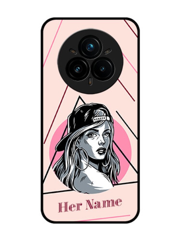 Custom Realme 14 Pro Plus 5G Custom Glass Phone CaseRockstar Girl Design