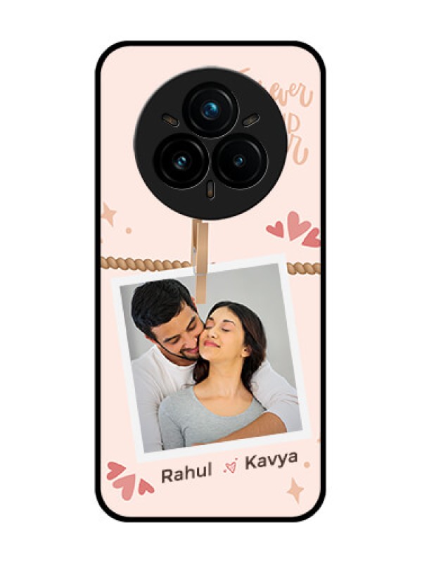 Custom Realme 14 Pro Plus 5G Custom Glass Phone CaseForever And Ever Love Design