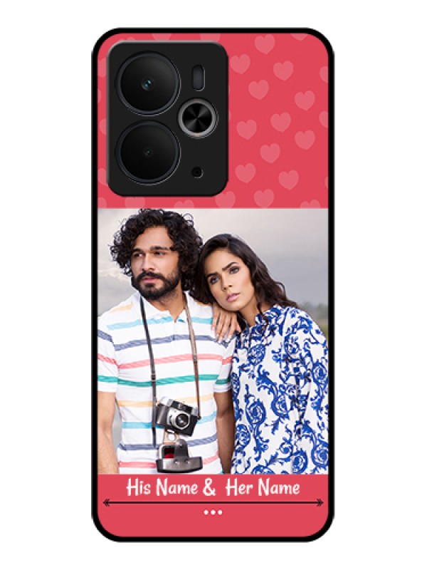 Custom Realme 14T 5G Custom Glass Phone Case - Simple Love Design