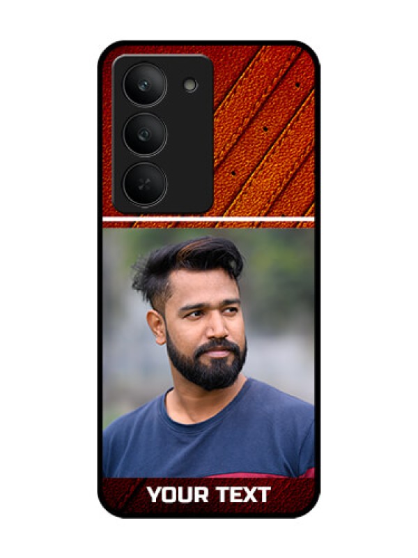 Custom Realme 14x 5G Custom Glass Phone CaseLeather Phone Case Design