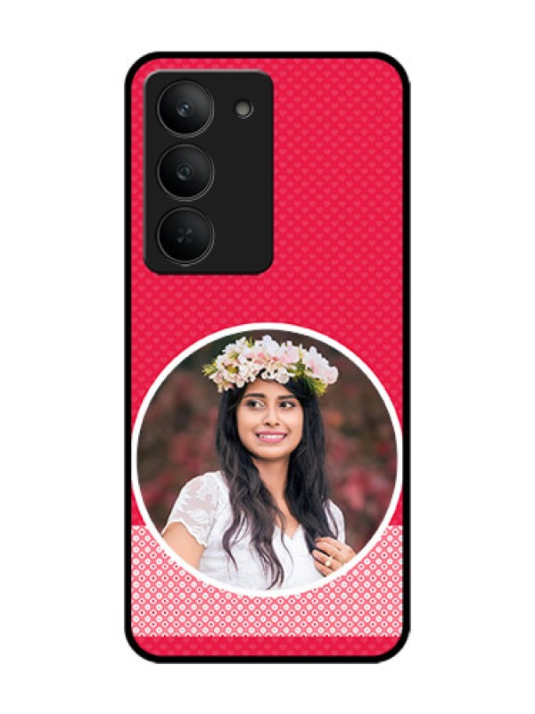 Custom Realme 14x 5G Custom Glass Phone CasePink Color Pattern Design