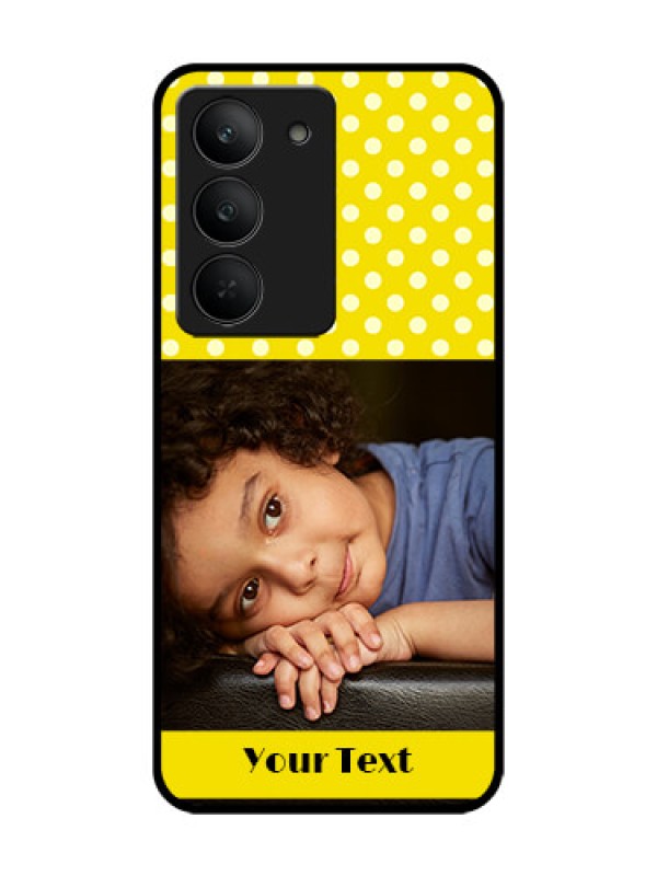 Custom Realme 14x 5G Custom Glass Phone CaseBright Yellow Case Design