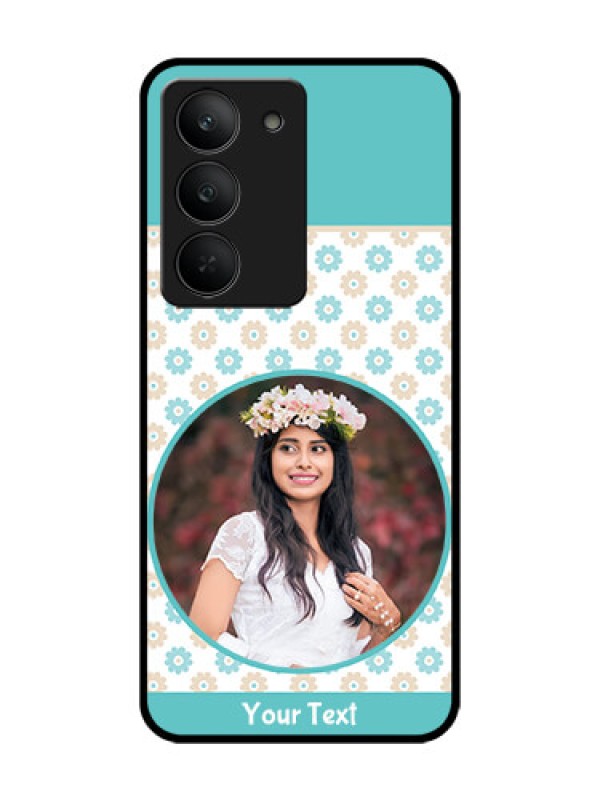 Custom Realme 14x 5G Custom Glass Phone CaseBeautiful Flowers Design