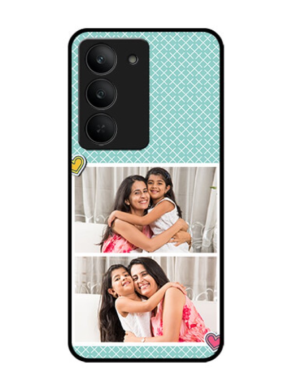 Custom Realme 14x 5G Custom Glass Phone Case2 Image Holder With Pattern Design