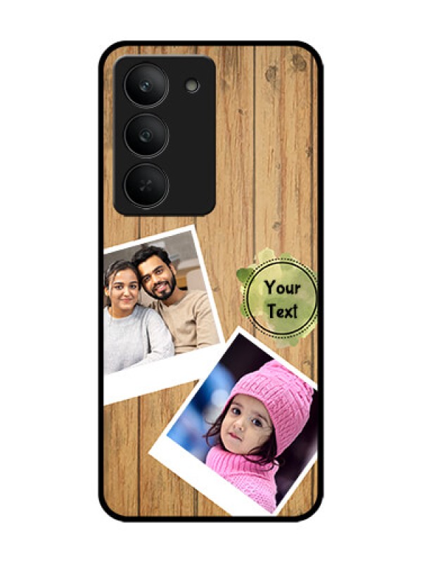 Custom Realme 14x 5G Custom Glass Phone CaseWooden Texture Design