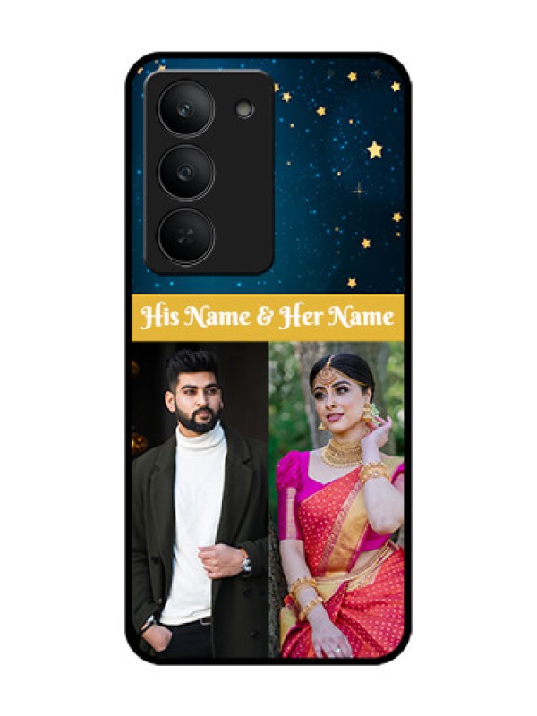 Custom Realme 14x 5G Custom Glass Phone CaseGalaxy Stars Backdrop Design