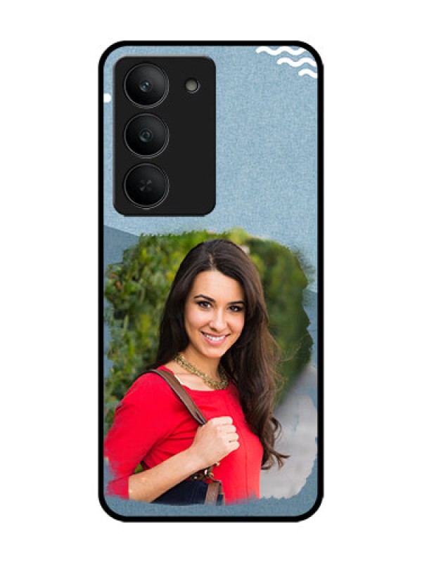 Custom Realme 14x 5G Custom Glass Phone CaseGrunge Line Art Design