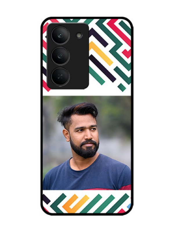 Custom Realme 14x 5G Custom Glass Phone CaseColorful Maze Pattern Design