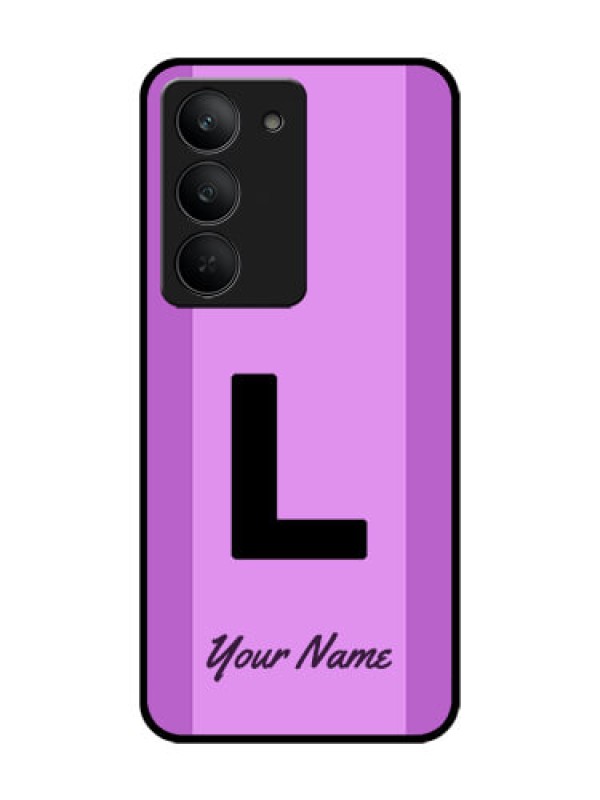 Custom Realme 14x 5G Custom Glass Phone CaseTricolor Custom Text Design