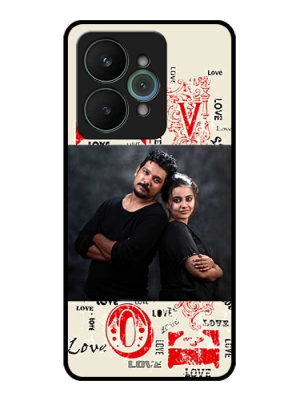 Custom Realme 15 5G Custom Glass Phone Case - Trendy Love Design Case