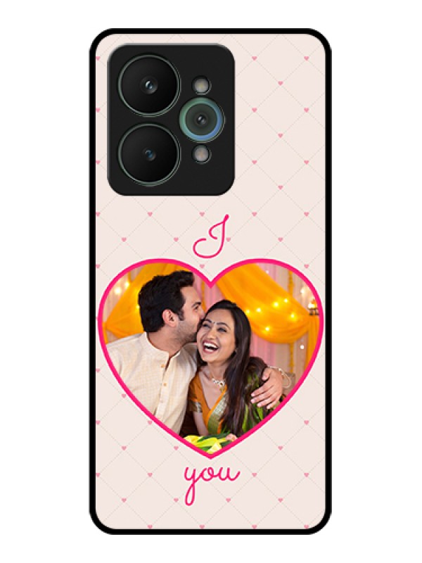 Custom Realme 15 5G Custom Glass Phone Case - Heart Shape Design
