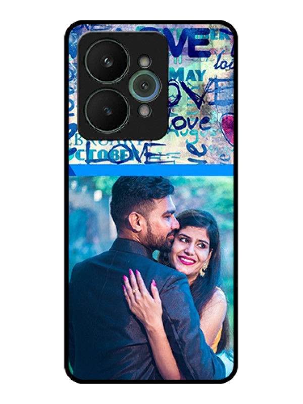 Custom Realme 15 5G Custom Glass Phone Case - Colorful Love Design