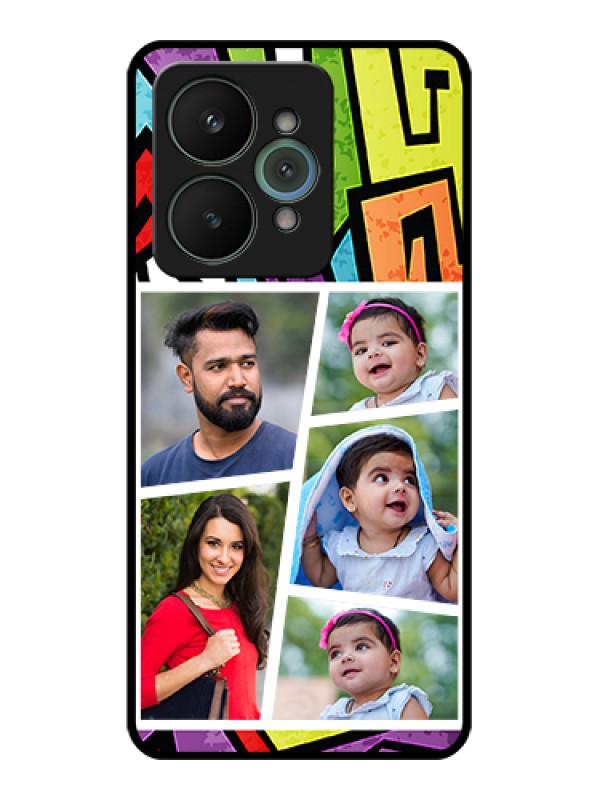 Custom Realme 15 5G Custom Glass Phone Case - Graffiti Pattern Design