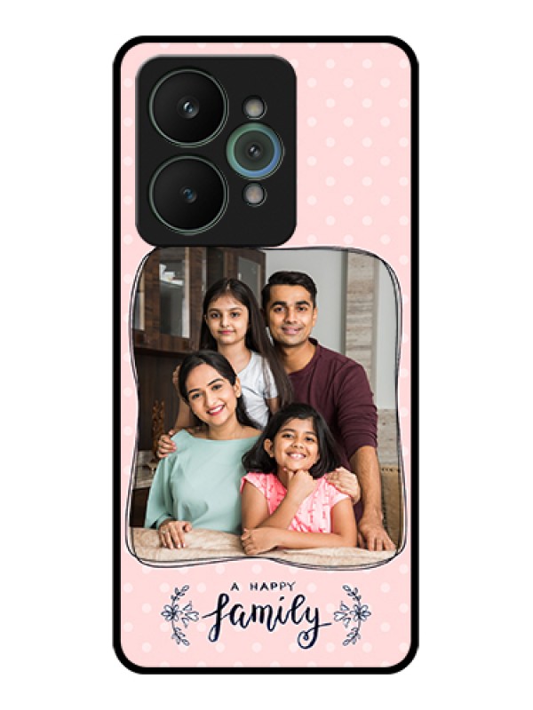 Custom Realme 15 5G Custom Glass Phone Case - Family With Dots Design