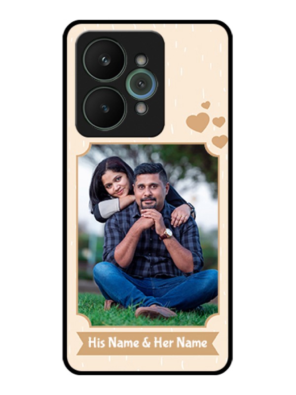 Custom Realme 15 5G Custom Glass Phone Case - With Confetti Love Design