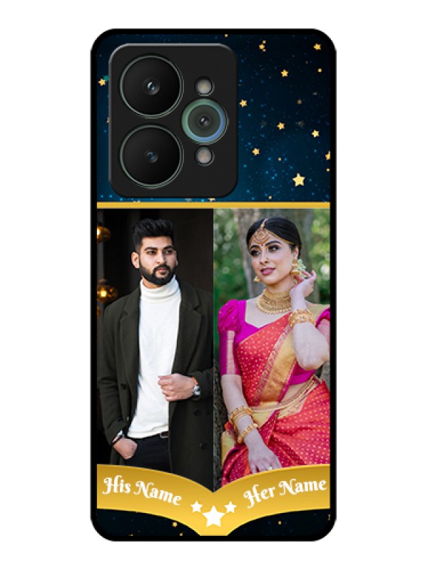 Custom Realme 15 5G Custom Glass Phone Case - Galaxy Stars Backdrop Design