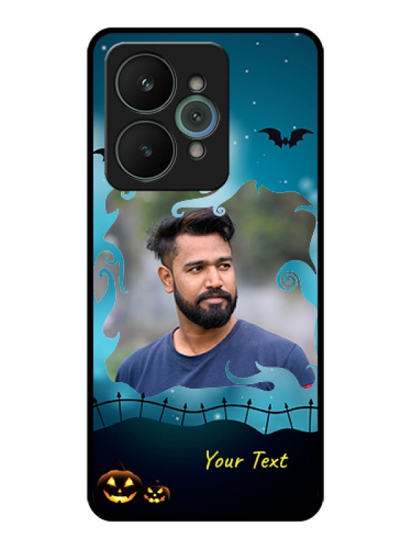 Custom Realme 15 5G Custom Glass Phone Case - Halloween Frame Design