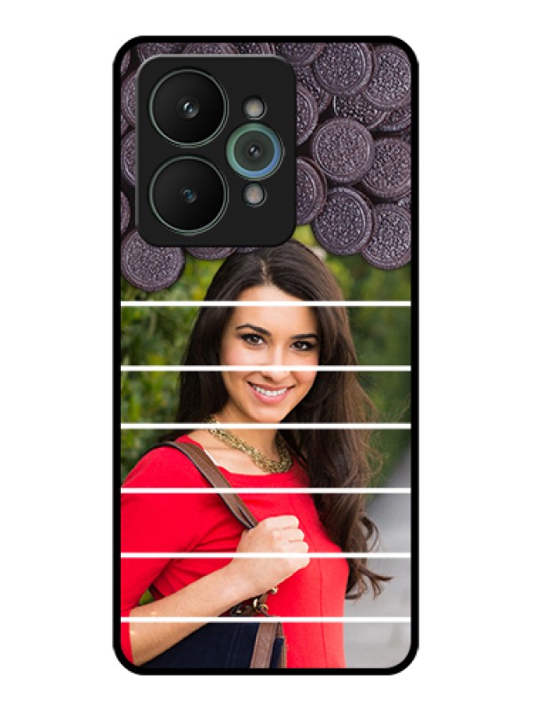 Custom Realme 15 5G Custom Glass Phone Case - With Oreo Biscuit Design