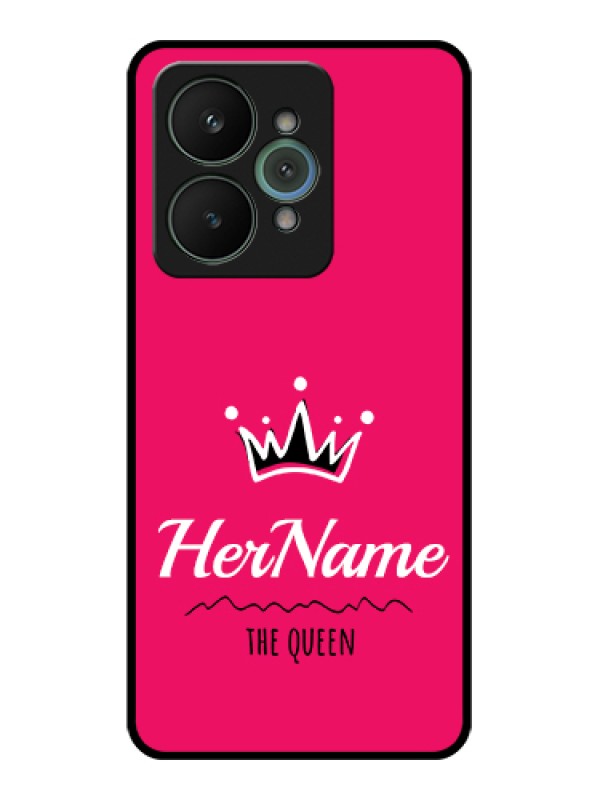 Custom Realme 15 5G Custom Glass Phone Case - Queen With Name Design